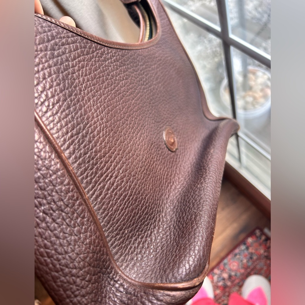 Dooney & Bourke Brown Leather Hobo Bag - Picture 13 of 15